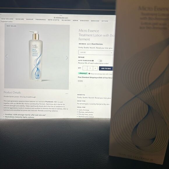Estée Lauder micro essence, treatment lotion, 13.5 ounce new in box
